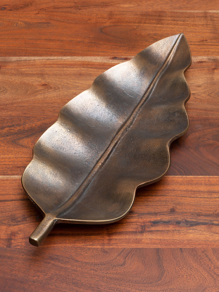 Golden leaf large tray - 1