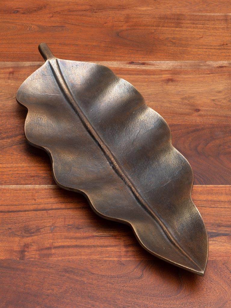 Golden leaf large tray - 3