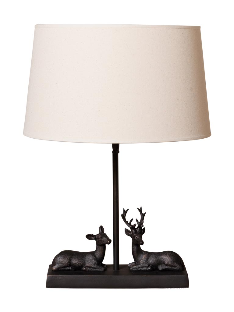 Table lamp deer and hind lying - 2