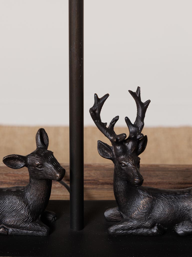 Table lamp deer and hind lying - 4