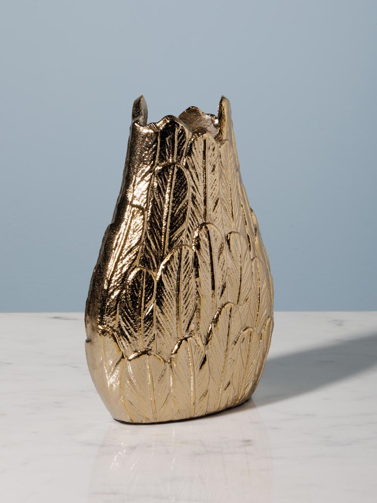 Small golden vase Plumage - 3