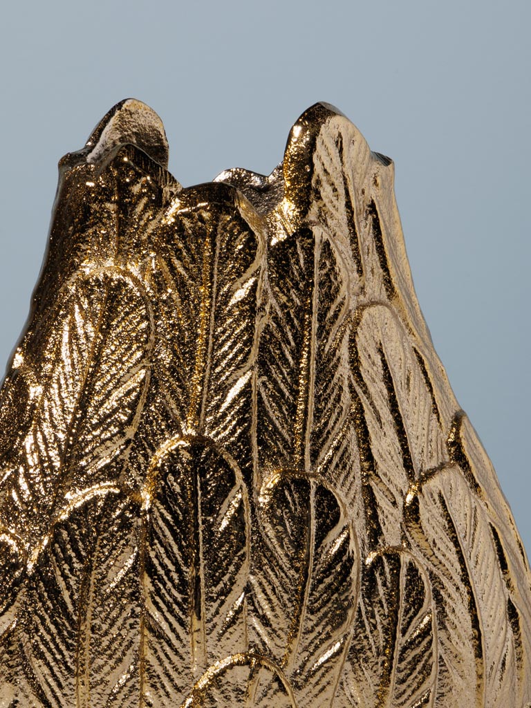 Small golden vase Plumage - 4