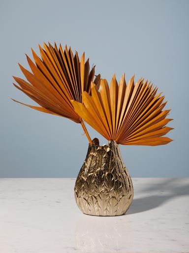 Small golden vase Plumage