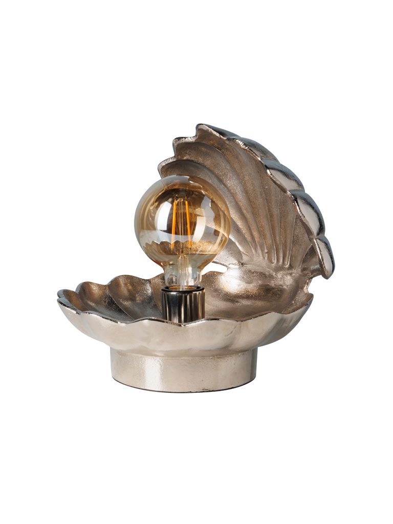 Silver table lamp shell Triton - 2