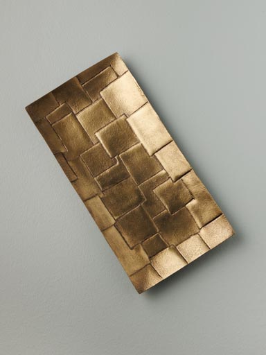 Plateau en aluminium doré Patch