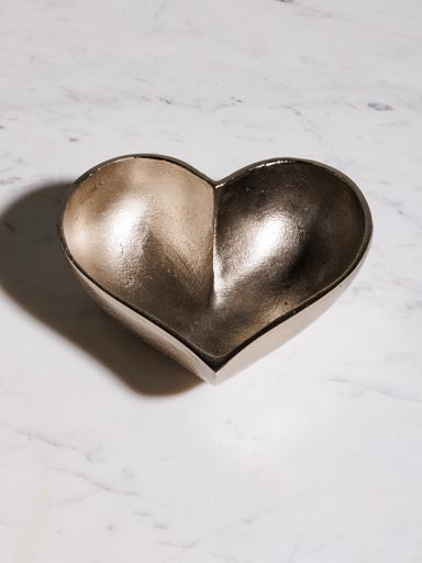 Silver heart bowl
