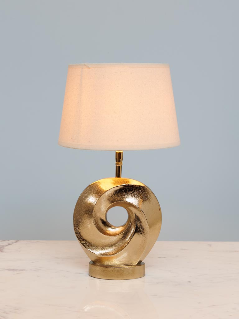 Golden table lamp Orbite - 3