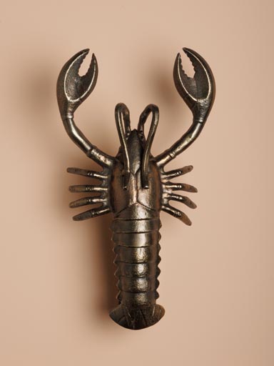Applique homard argenté