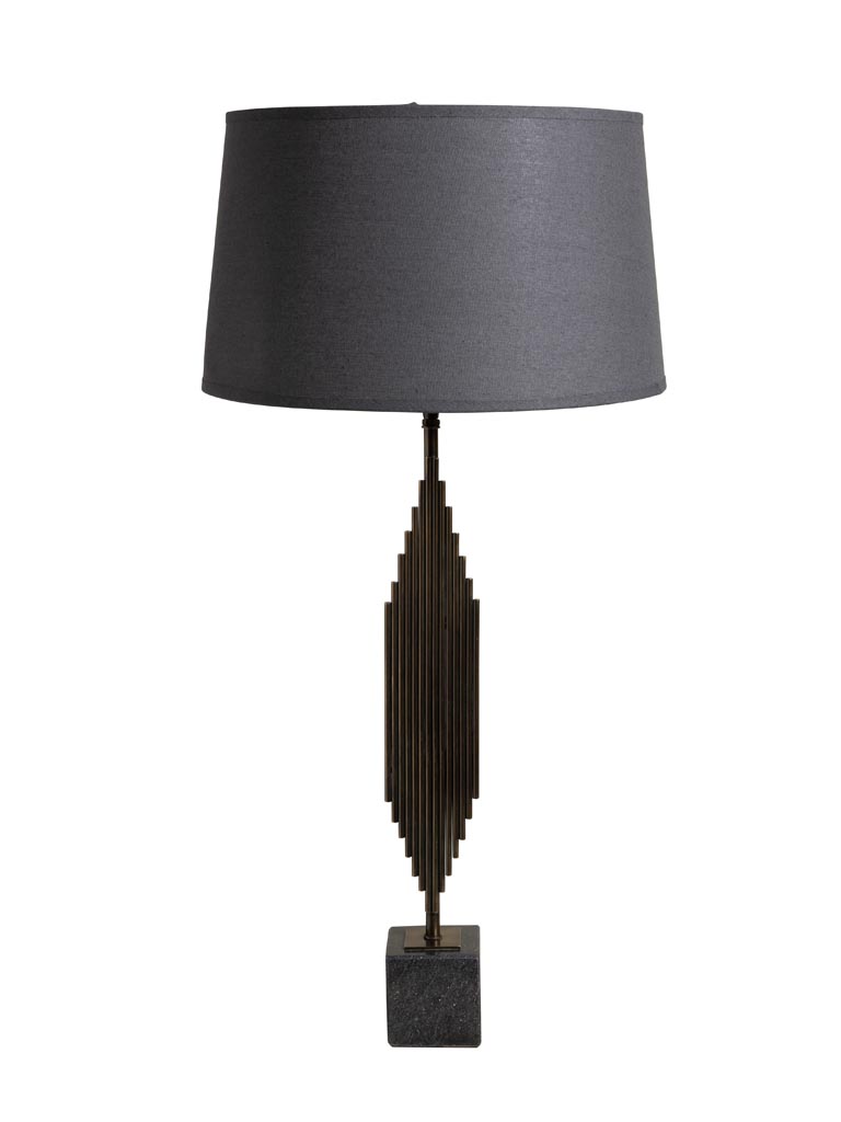 Table lamp black marble base Organ - 2