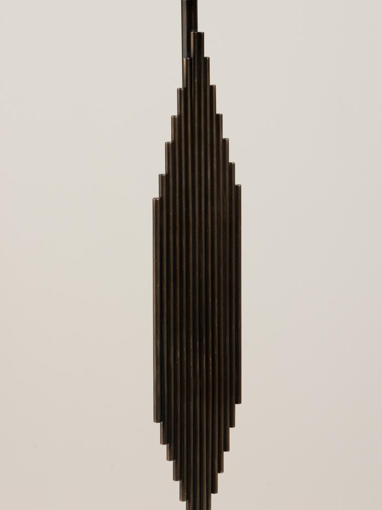 Table lamp black marble base Organ - 5