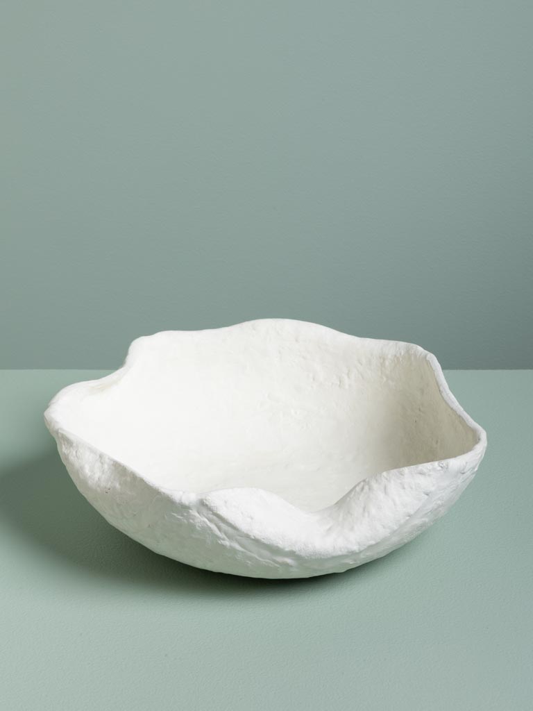 Bol en alu texturé blanc Frown - 1