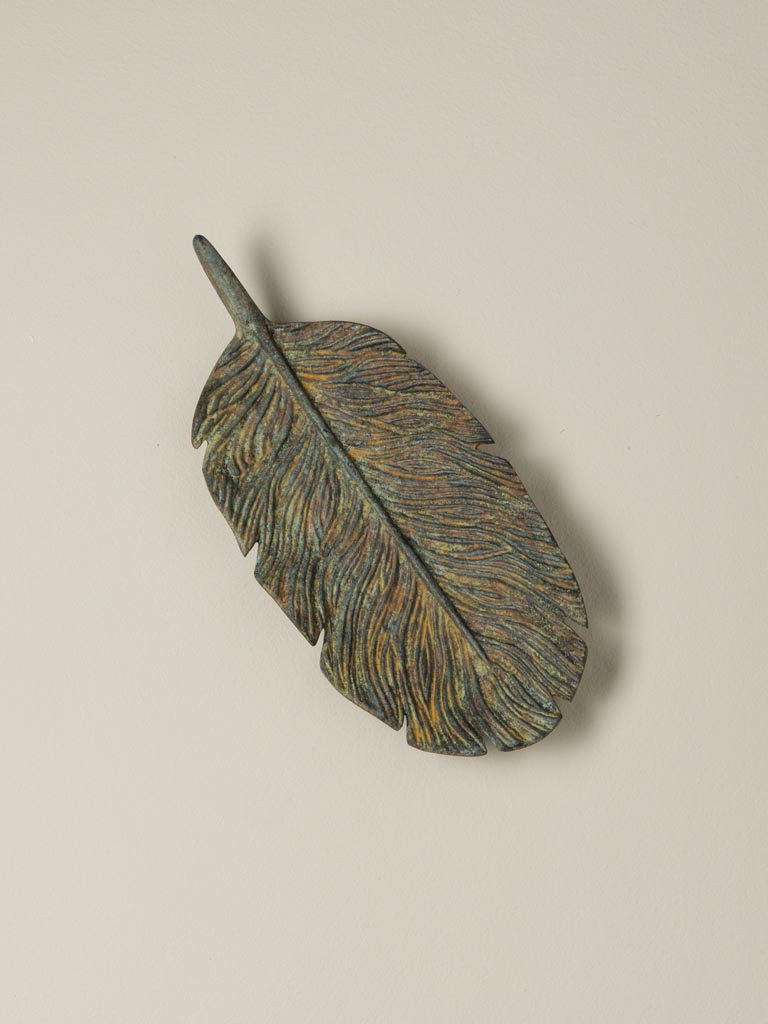 Petite déco feuille patine rustique - 1