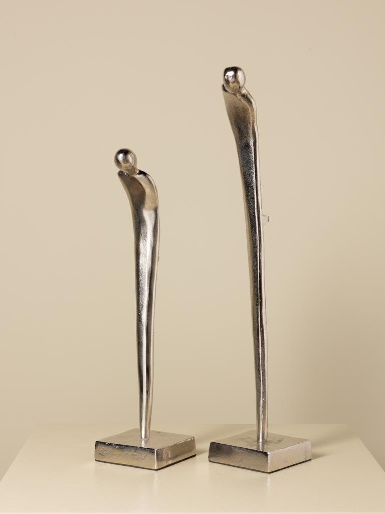 S/2 figurines en alu penchées - 1