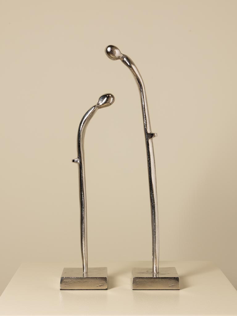 S/2 figurines en alu penchées - 3
