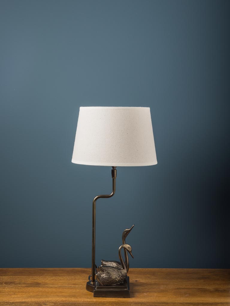 Table lamp brown swans - 3