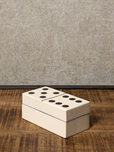 Boîte à dominos blanche