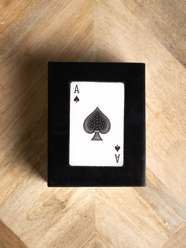 Boîte de 3 jeux de cartes couvercle As - 4