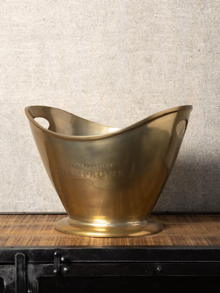 Ice bucket brass patina - 1