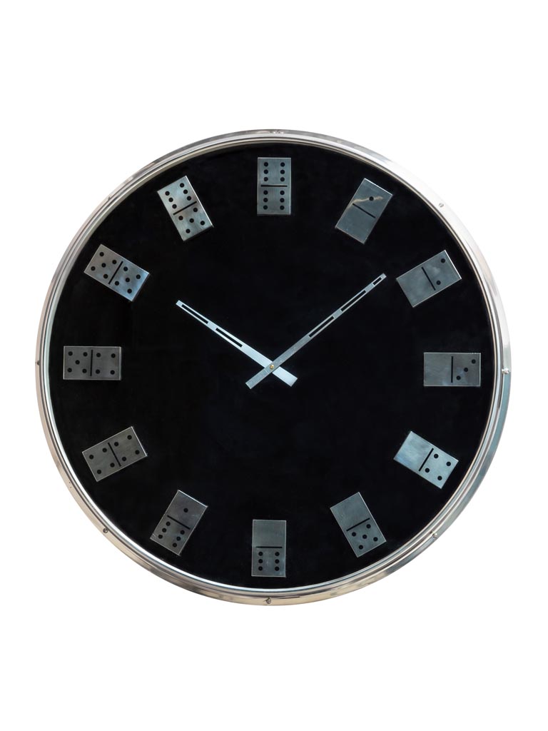 Clock with metal dominos - 2