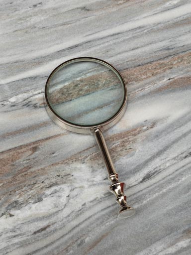 XL magnifier 5" nickel handle