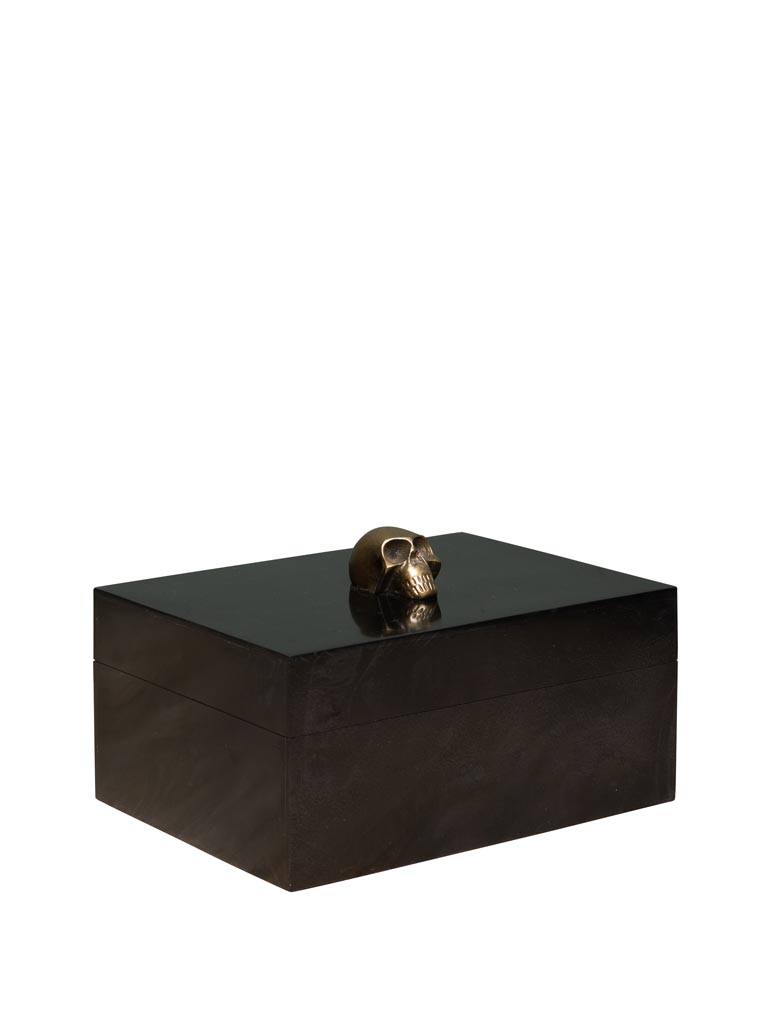 Resin box with skull on lid - 2