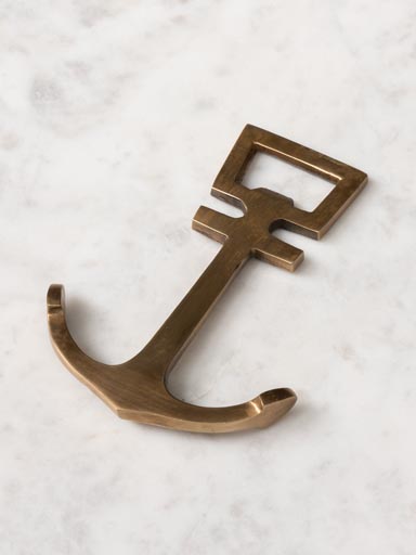 Brass anchor bottle opener