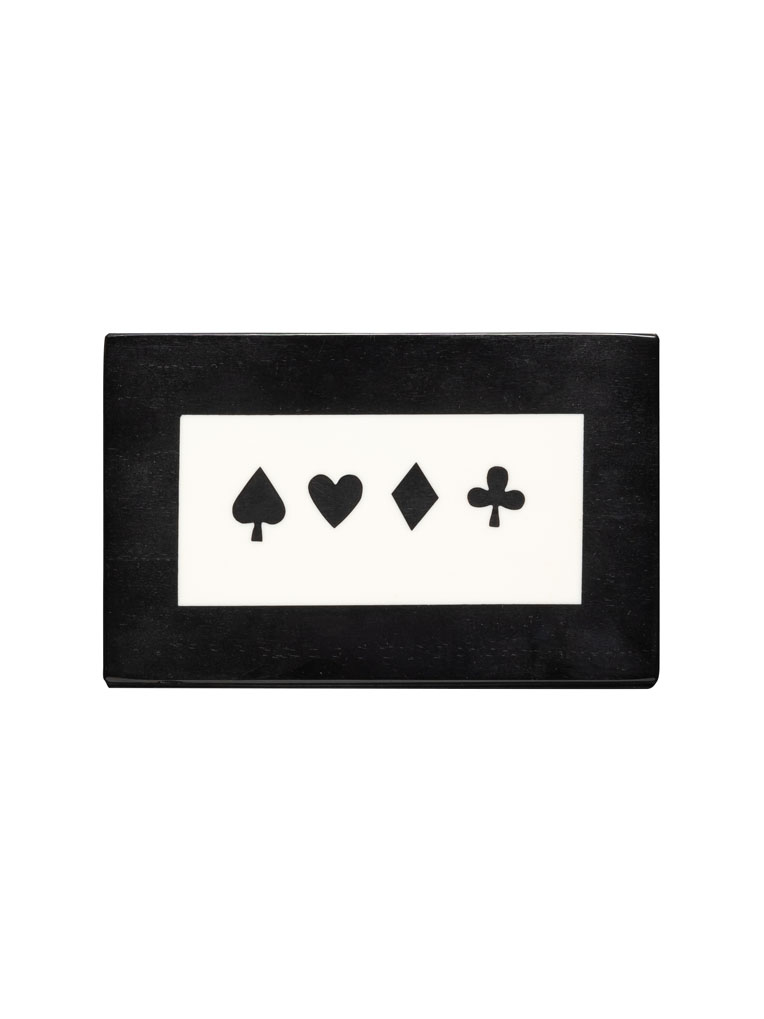 Black box with 2 decks of cards & dices - 2