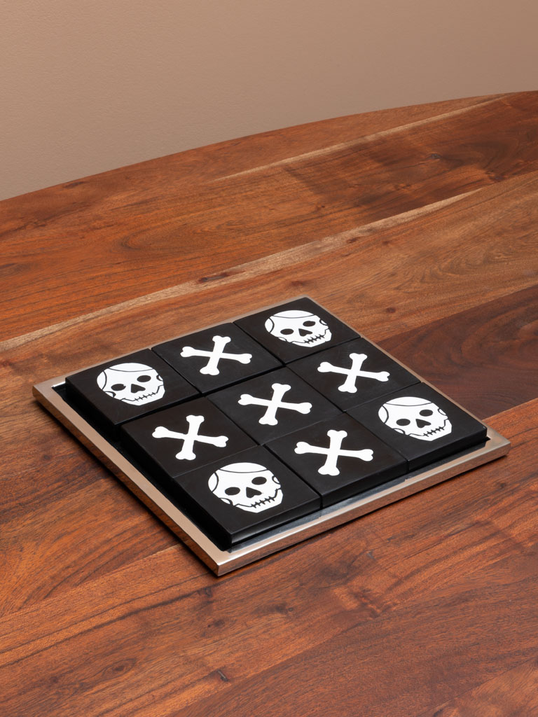 Tic tac toe game pirates in steel and resin - 1
