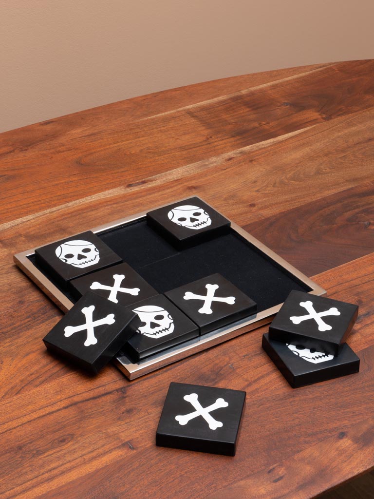 Tic tac toe game pirates in steel and resin - 3