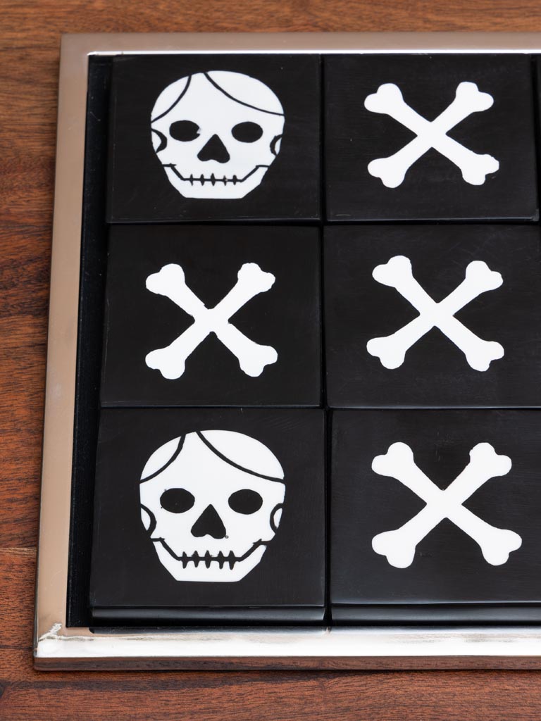 Tic tac toe game pirates in steel and resin - 4