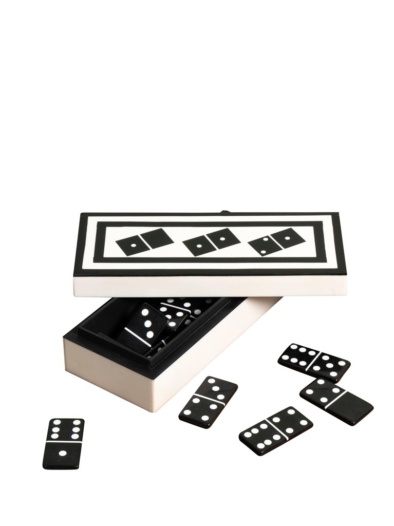 White box with black domino - 2