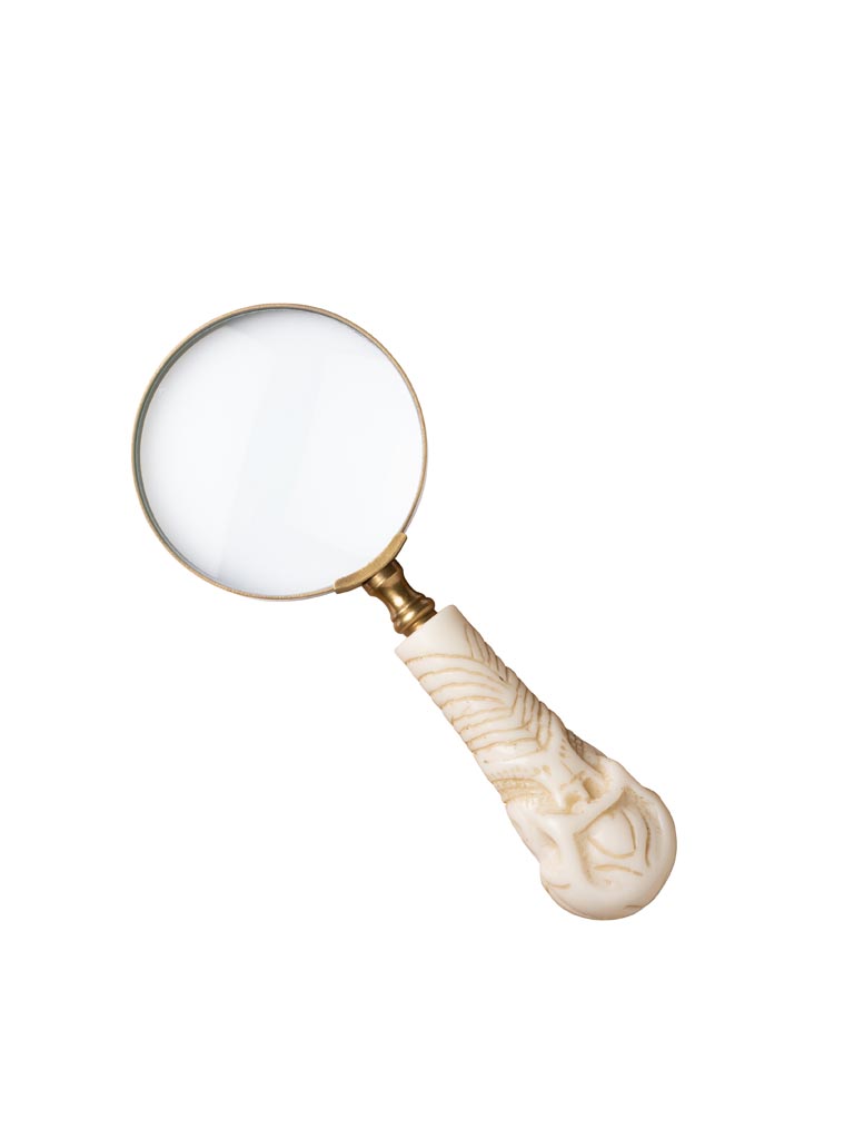 Magnifier with white skull handle - 2