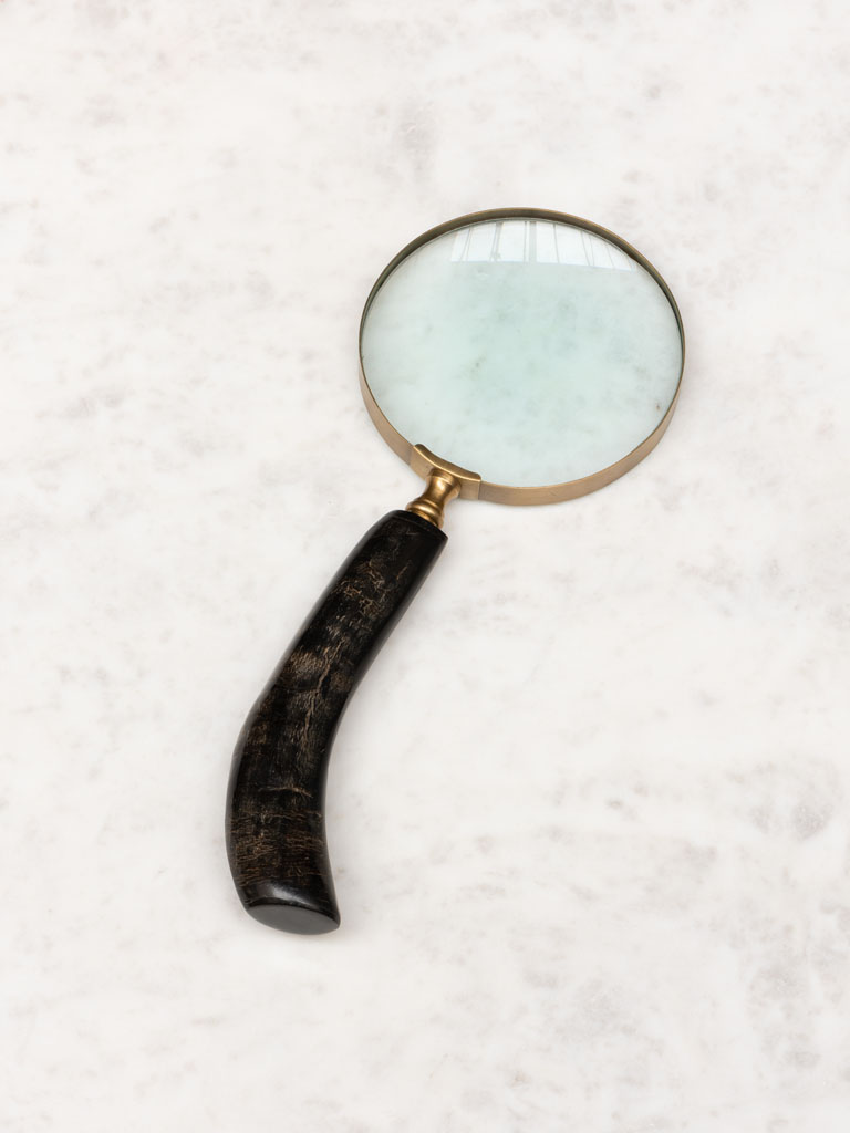 Magnifier with natural horn handle - 1