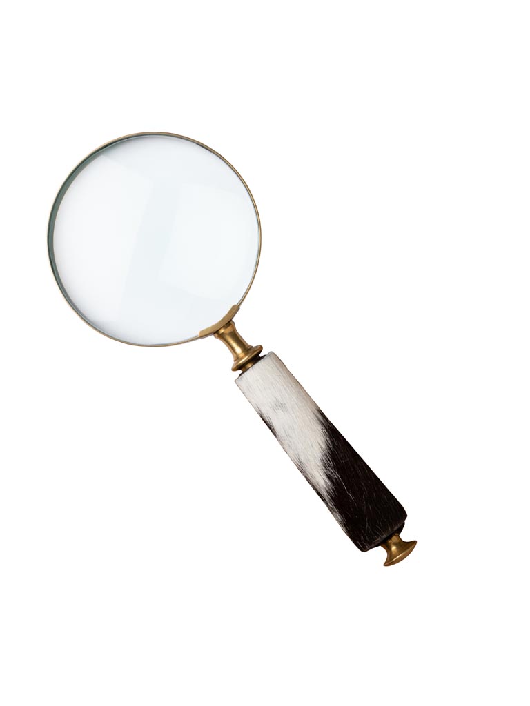 Magnifier wiith cow hide handle - 2