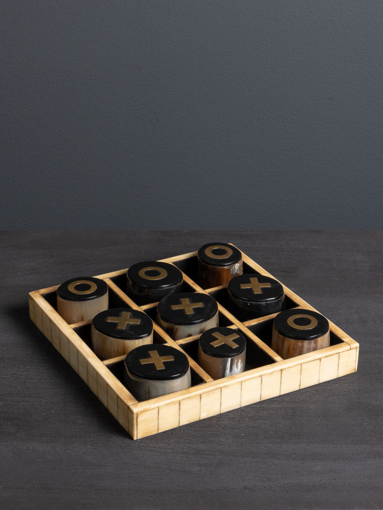 Tic tac toe game brass inserts - 1