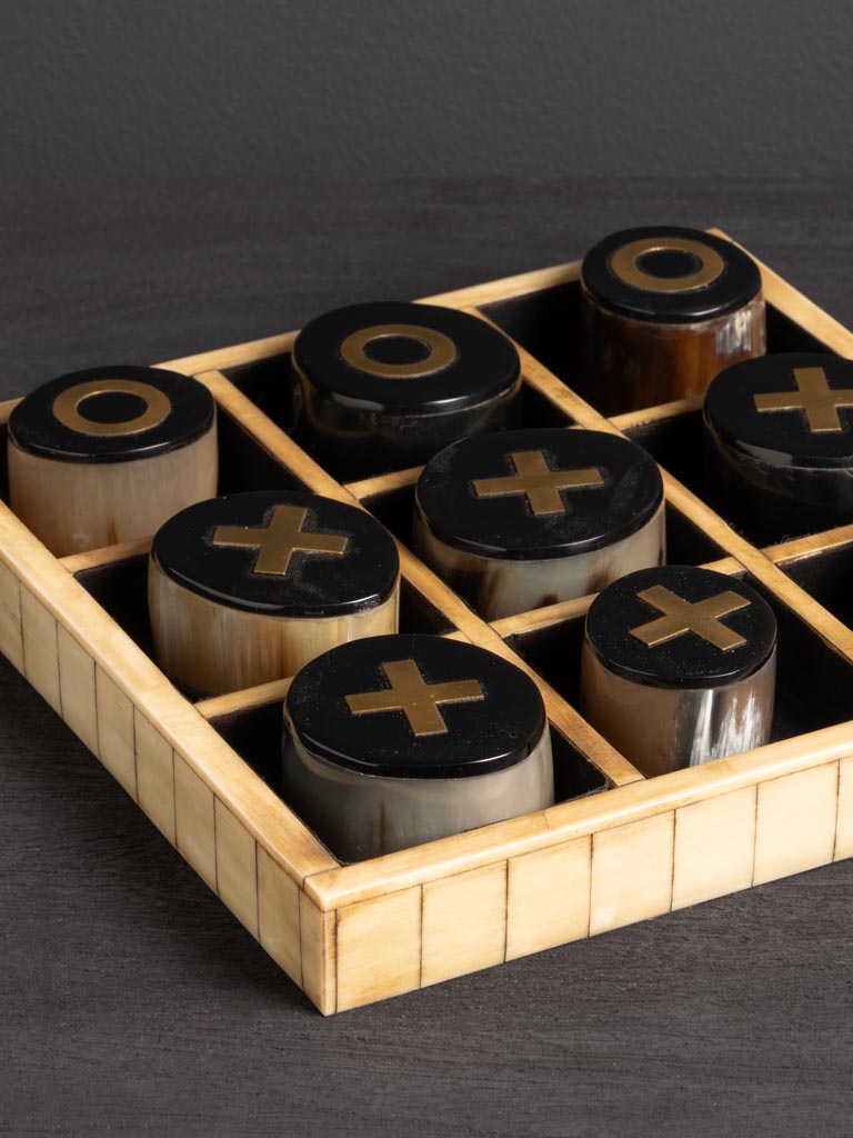 Tic tac toe game brass inserts - 3