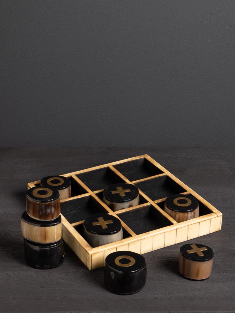 Tic tac toe game brass inserts - 5