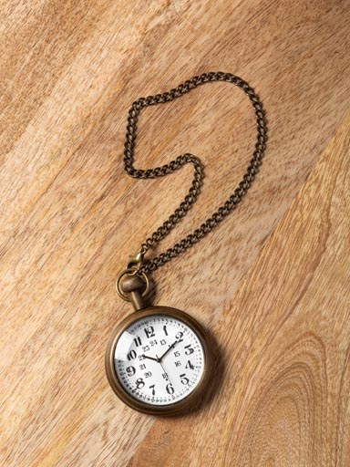 Small pocket watch with chain