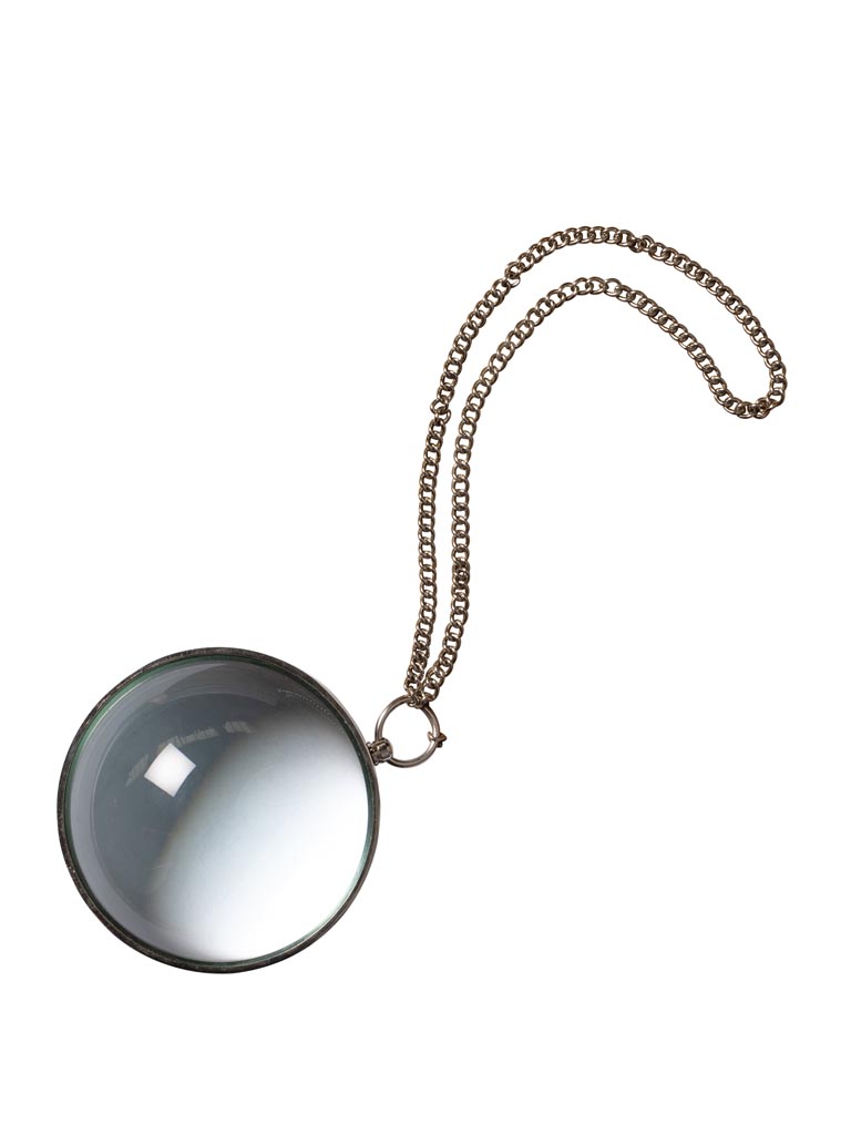 Loupe et chaine argent - 2