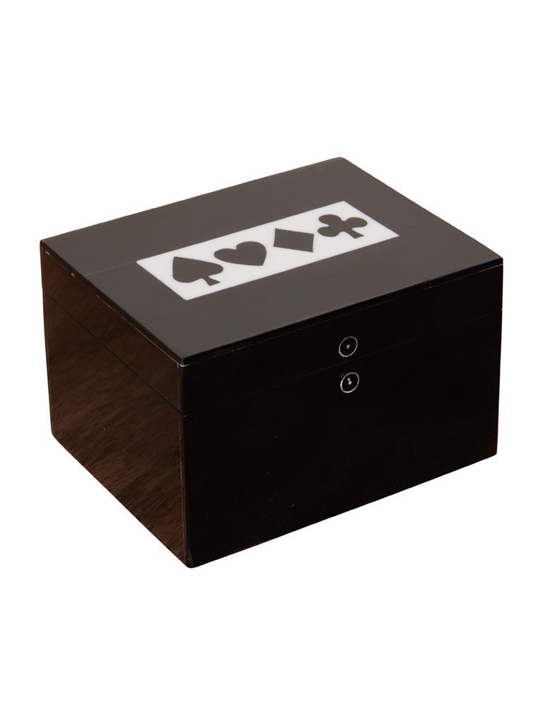 Resin box 3 decks of cards - 2