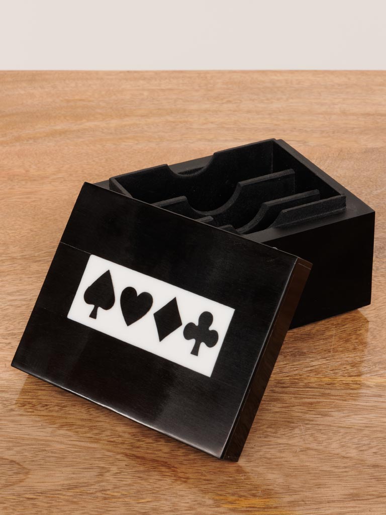 Resin box 3 decks of cards - 5