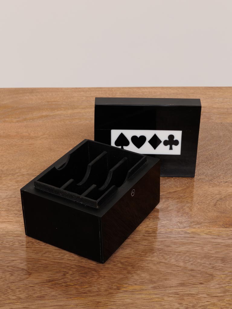 Resin box 3 decks of cards - 4