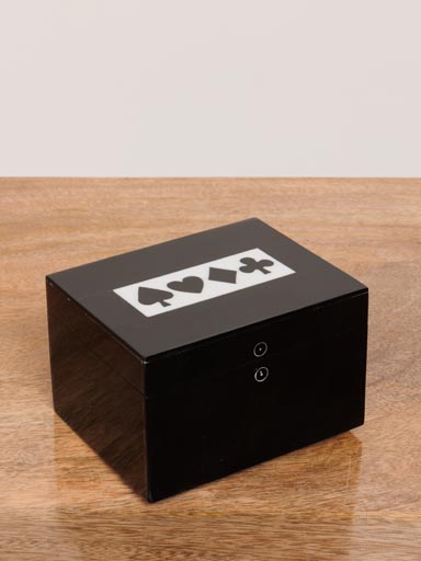 Resin box 3 decks of cards