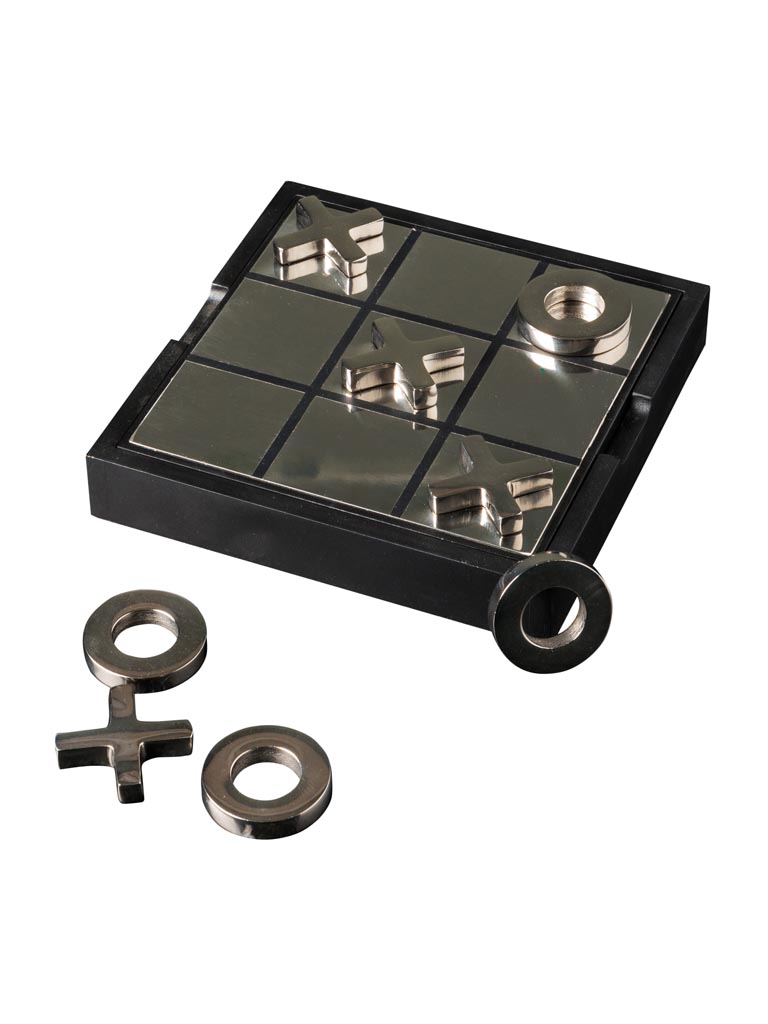 Tic tac Toe box shiny steel - 2
