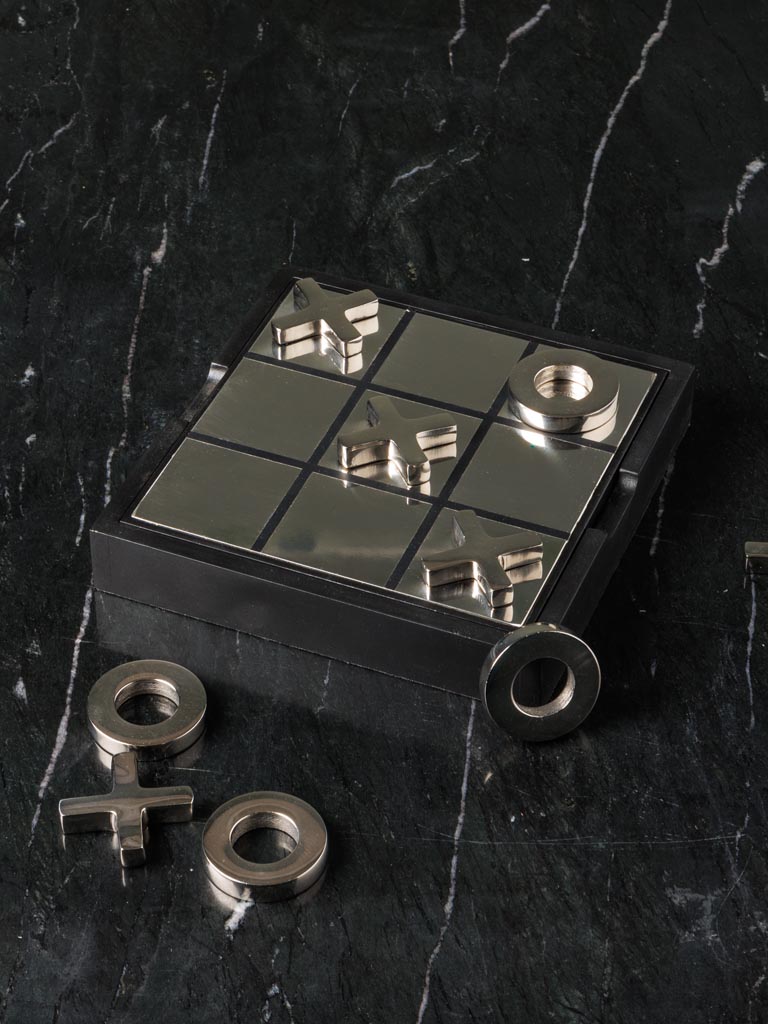 Tic tac Toe box shiny steel - 1