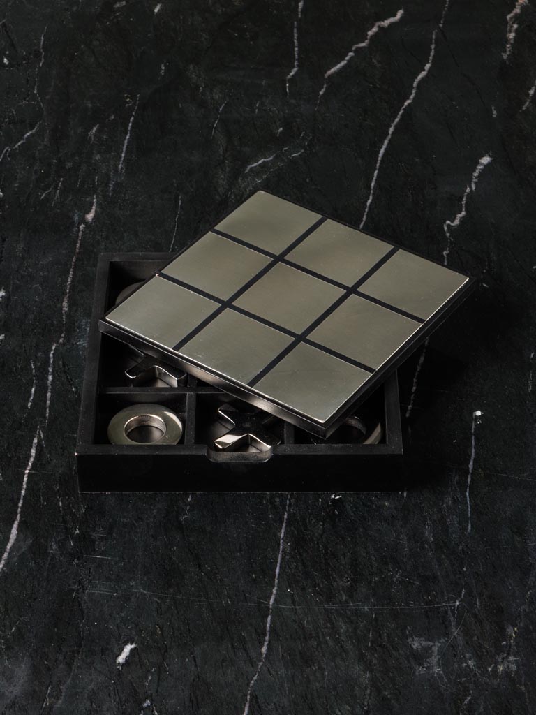 Tic tac Toe box shiny steel - 3