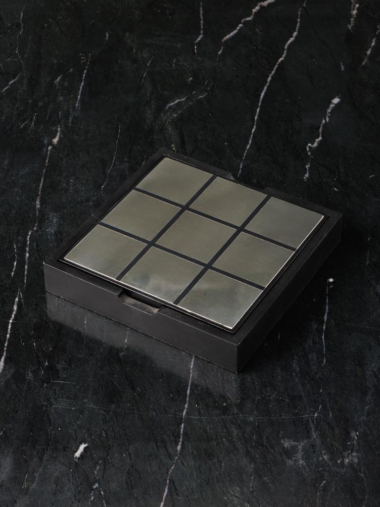 Tic tac Toe box shiny steel - 4