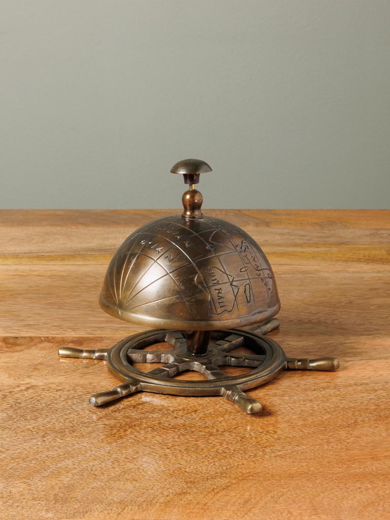 Golden desk bell Captain - 1