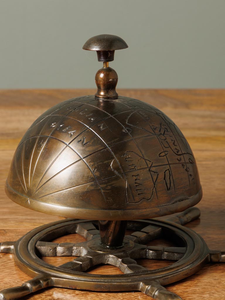 Golden desk bell Captain - 3