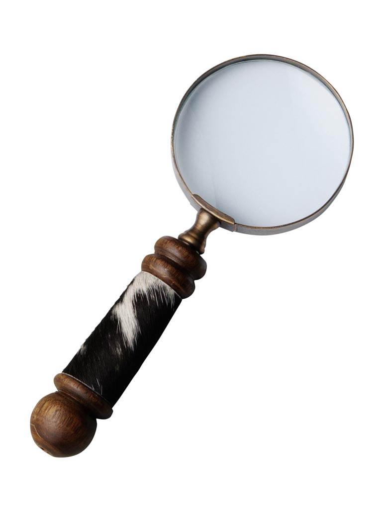 Magnifier with cowhide handle - 2
